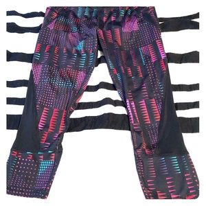 Multi colored capri leggings